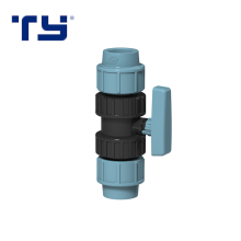 PP Ture Union Ball Valve BSP Compression Fitting 20mm